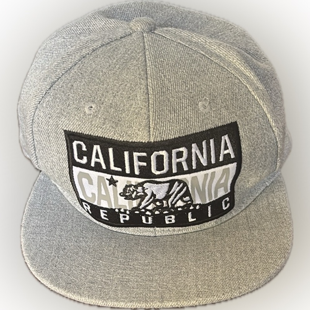 Big Bear | Gray California Republic Snapback Hat